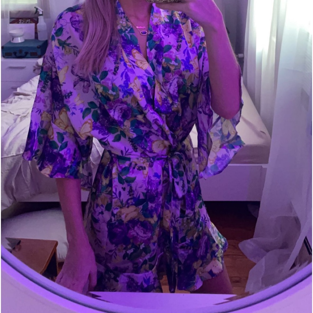 Satin Victoria secrets floral robe
